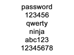 Weak password example